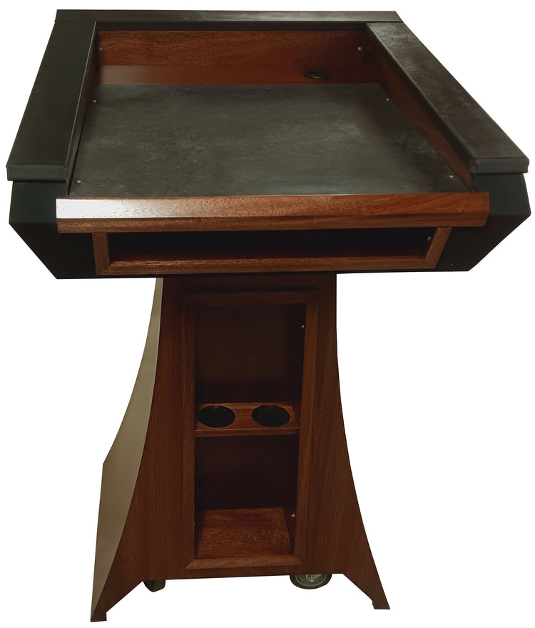 StatesMan™ Lectern – Sophisticated Curved Wooden Podium
