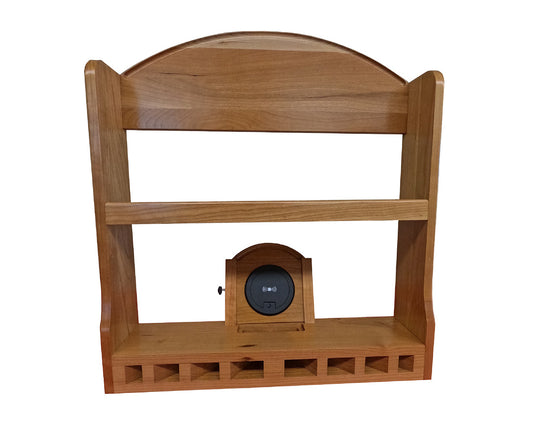 SmartSpice Spice rack. Wood handcrafted technology charging phone. Creative wooden item