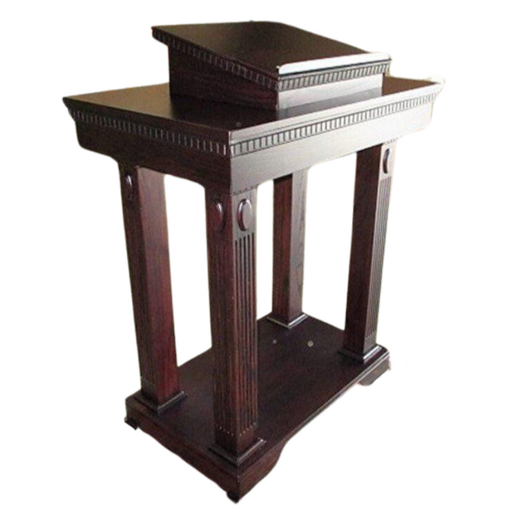 Church Wood Stained Open Pulpit TOP-120