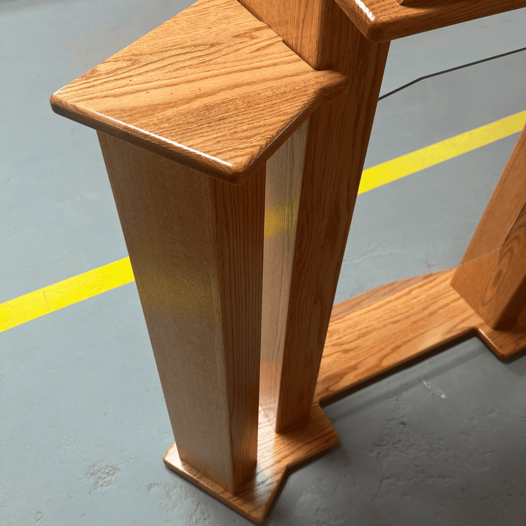 Trinity™ Solid Wood Pulpit with Acrylic Center