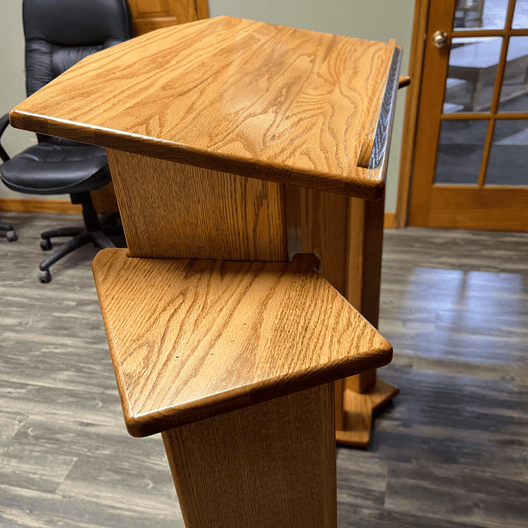 Trinity™ Solid Wood Pulpit with Acrylic Center