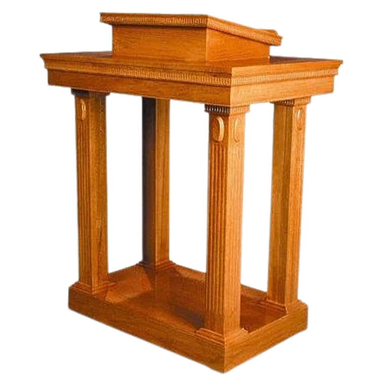 Church Wood Stained Open Pulpit TOP-120