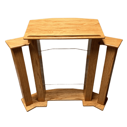 Solid Wood Pulpit with Acrylic Center