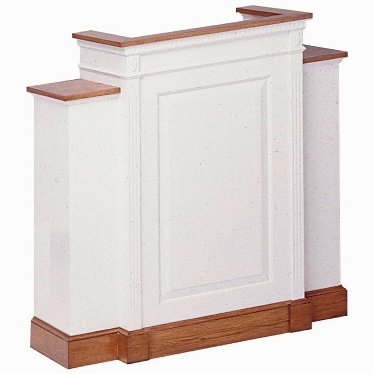 Opulent Church Wood Wing Pulpit #820