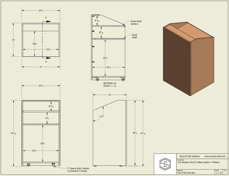 The Advisor Lectern / Podium