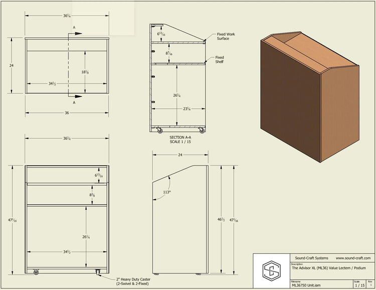 The Advisor XL Lectern / Podium