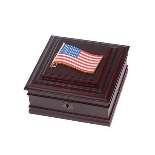 American Flag Medallion Desktop Box