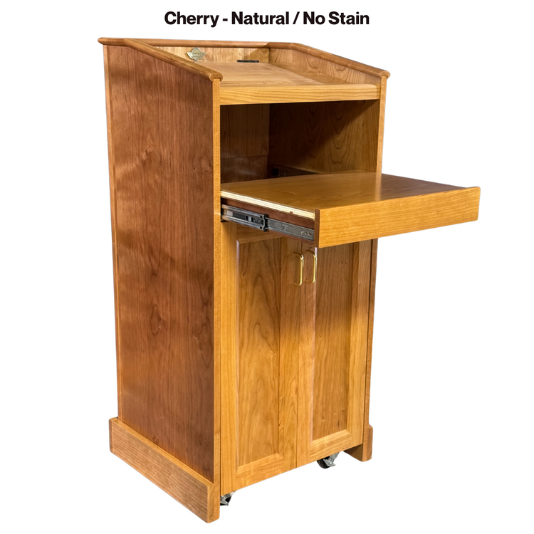 Collegiate™ Lectern (CPD677) – Premium Solid Cherry Wood Podium