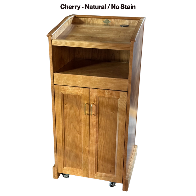 Collegiate™ Lectern (CPD677) – Premium Solid Cherry Wood Podium