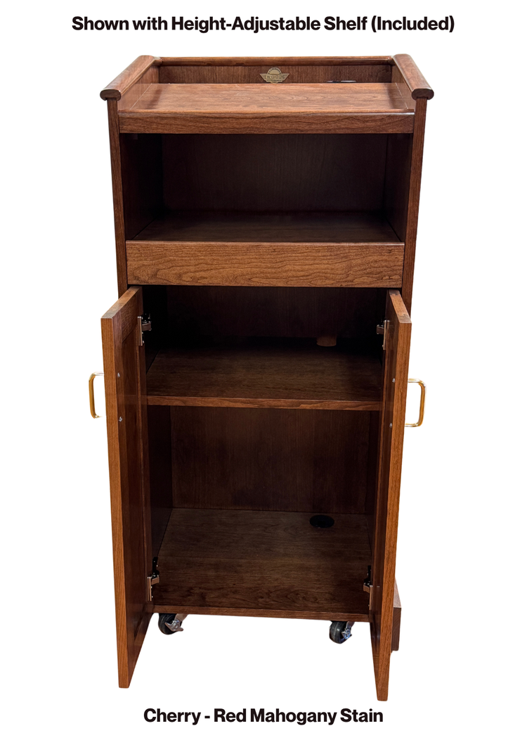 Collegiate™ Lectern (CPD677) – Premium Solid Cherry Wood Podium
