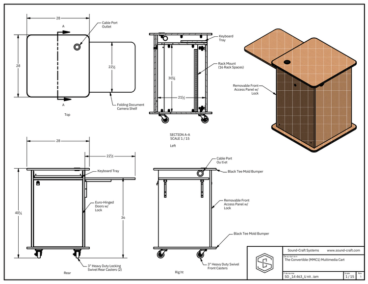 The Convertible Mobile Rolling Cart