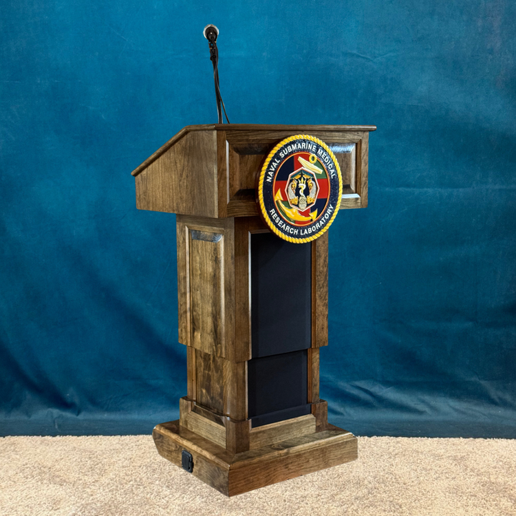 Counselor Evolution Lift™ Lectern - Height Adjustable Podium with Premium Sound System