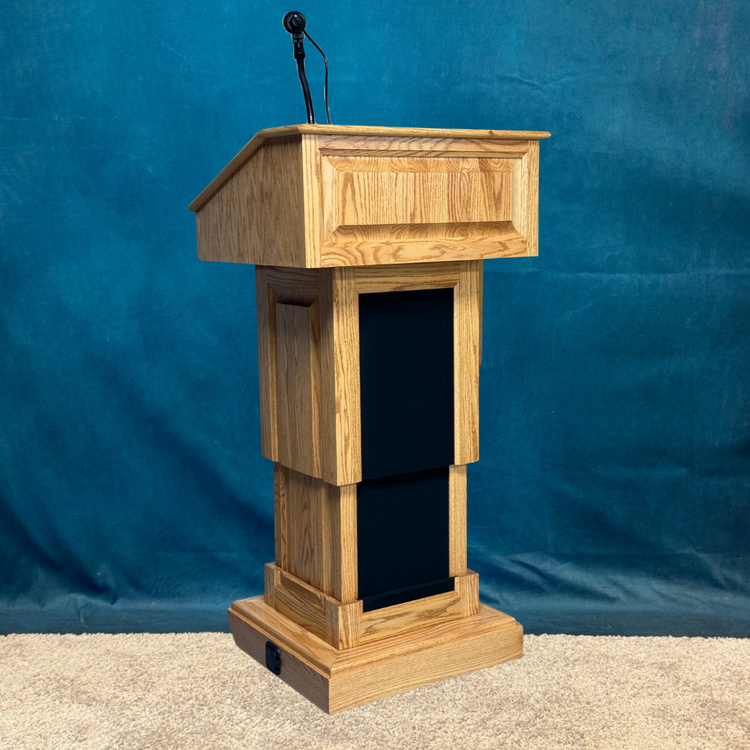 Counselor Evolution Lift™ Lectern - Height Adjustable Podium with Premium Sound System