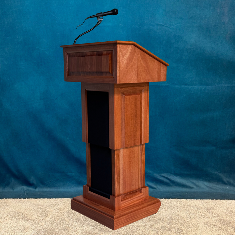 Counselor Evolution Lift™ Lectern - Height Adjustable Podium with Premium Sound System