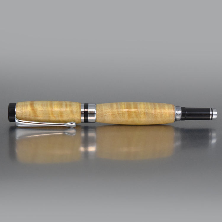 Handcrafted Curly Maple Executive Rollerball Pen