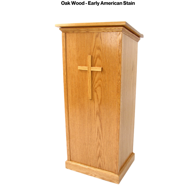 Assistant™ Full Pedestal Oak Podium