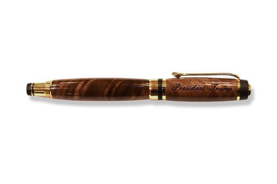 Official 2017 President Trump Commemorative Pen handcrafted from Missouri Walnut