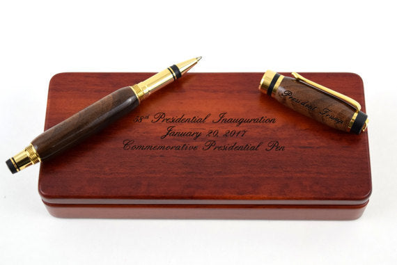 Official 2017 President Trump Commemorative Pen handcrafted from Missouri Walnut
