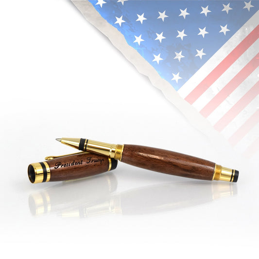 Official 2017 President Trump Commemorative Pen handcrafted from Missouri Walnut