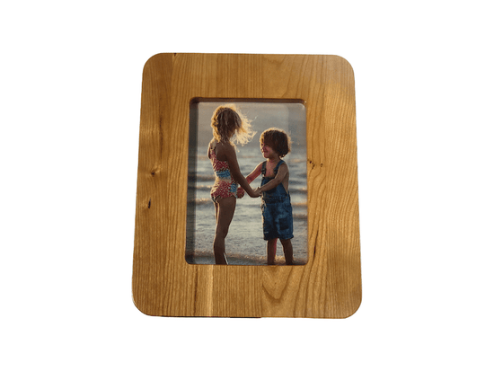 Smartframe. Craftsmanship wood picture frame charging pad technology perfect gift 